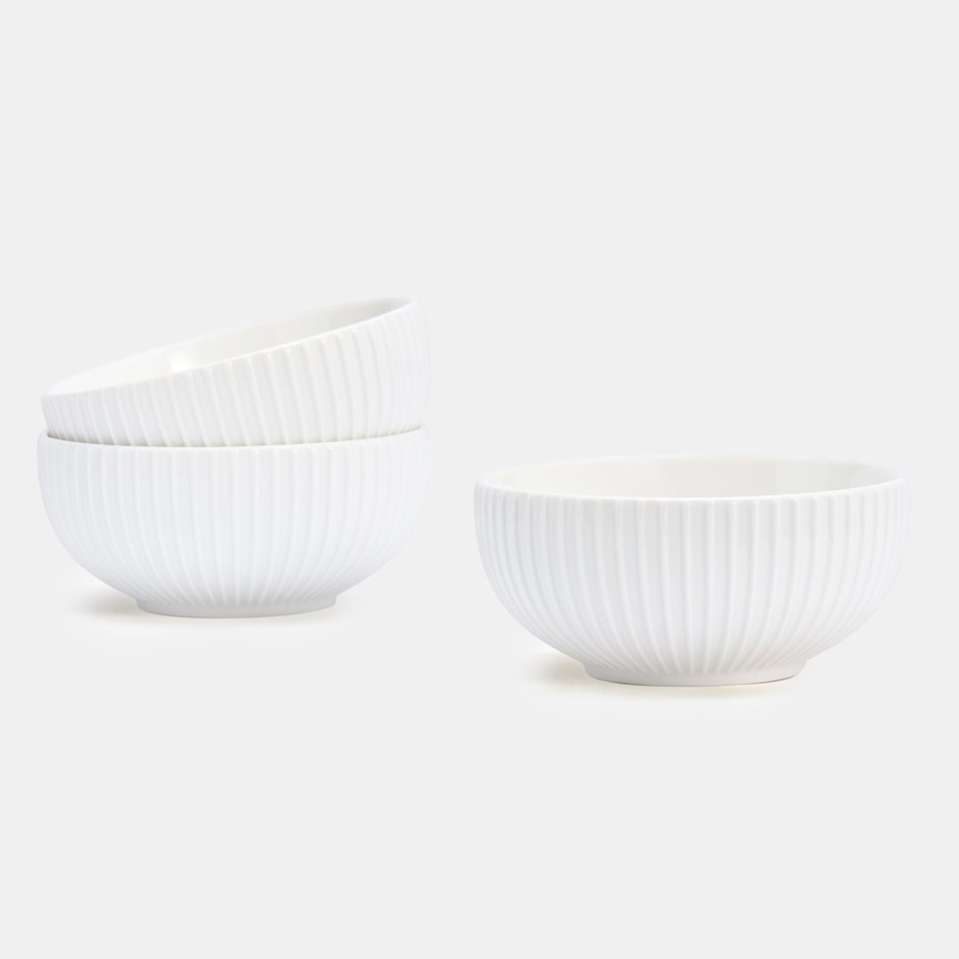 White Bowl 12 - Set of 3
