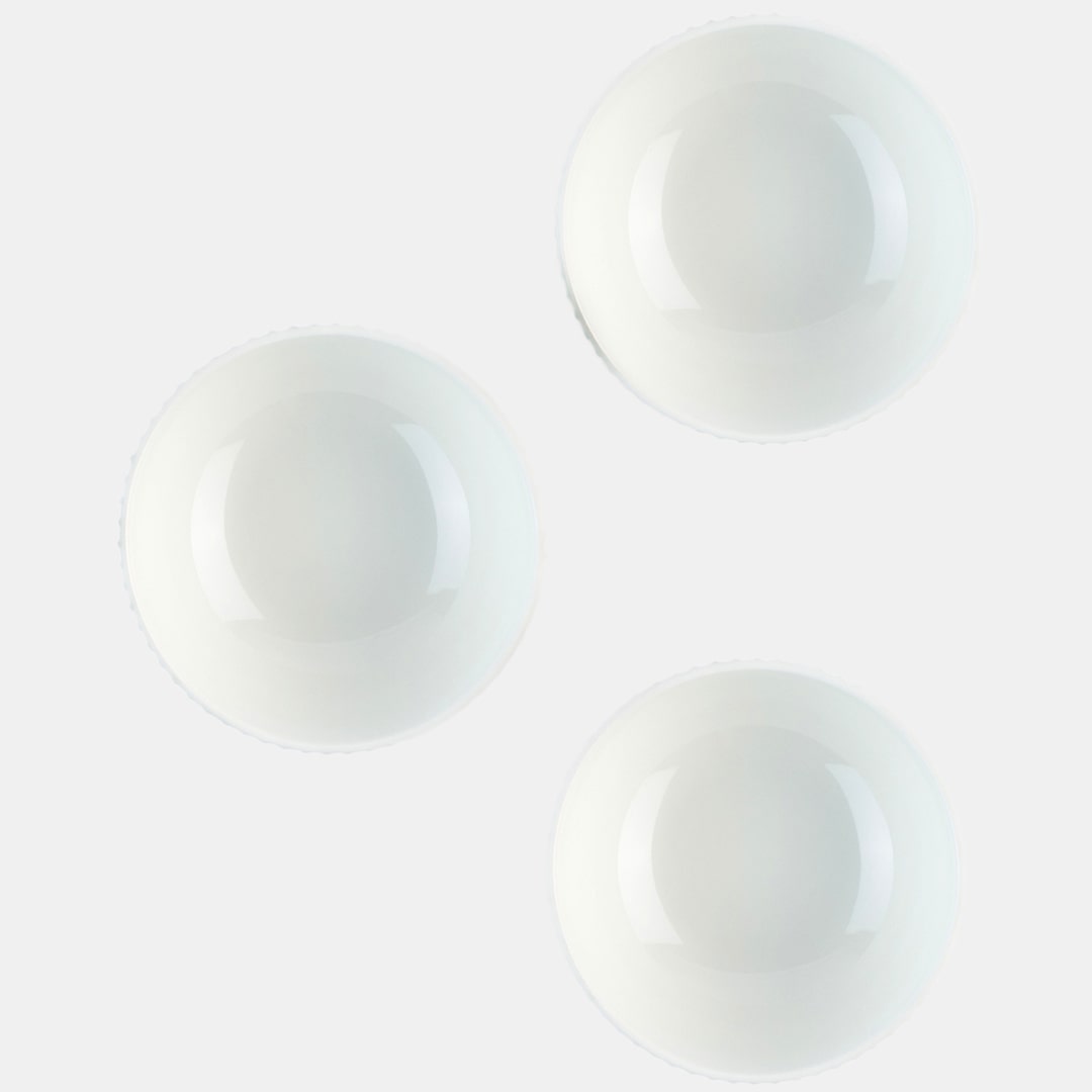 White Bowl 12 - Set of 3