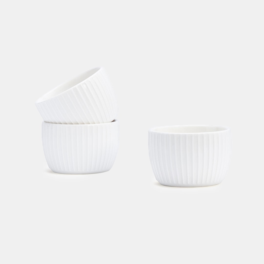 White Bowl 8 - Set of 3