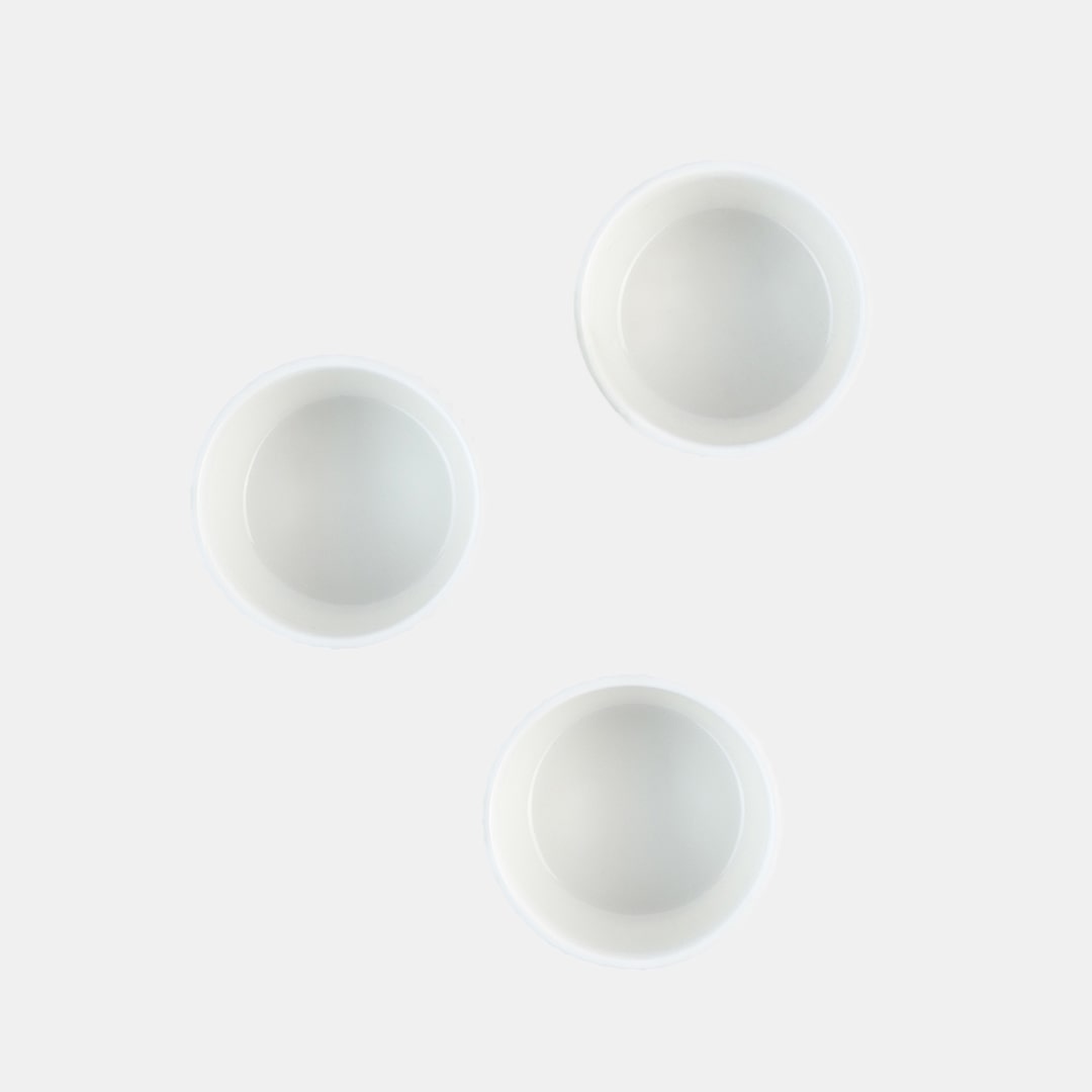 White Bowl 8 - Set of 3