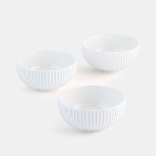 White Bowl 9 - Set of 3