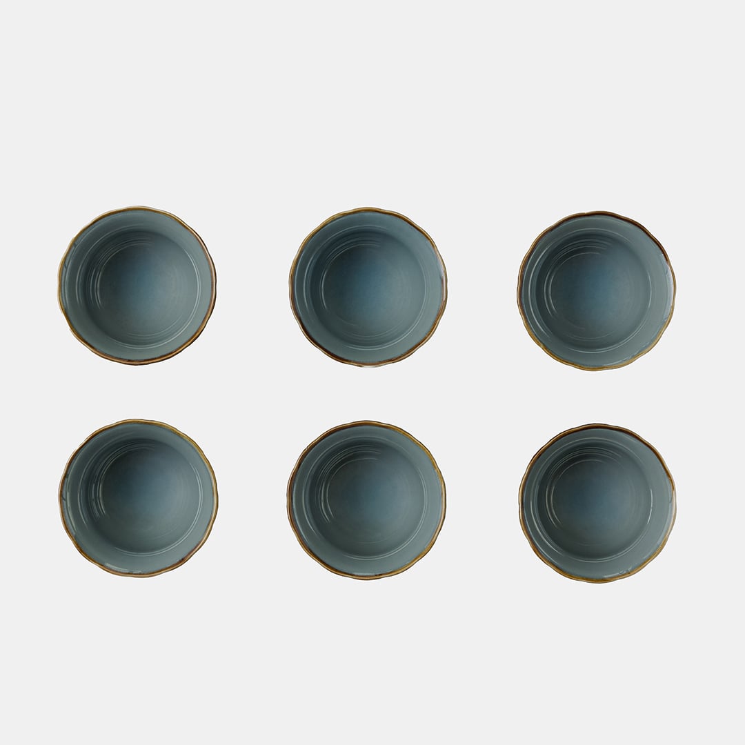 Teal Ice Cream Cup - Set of 6
