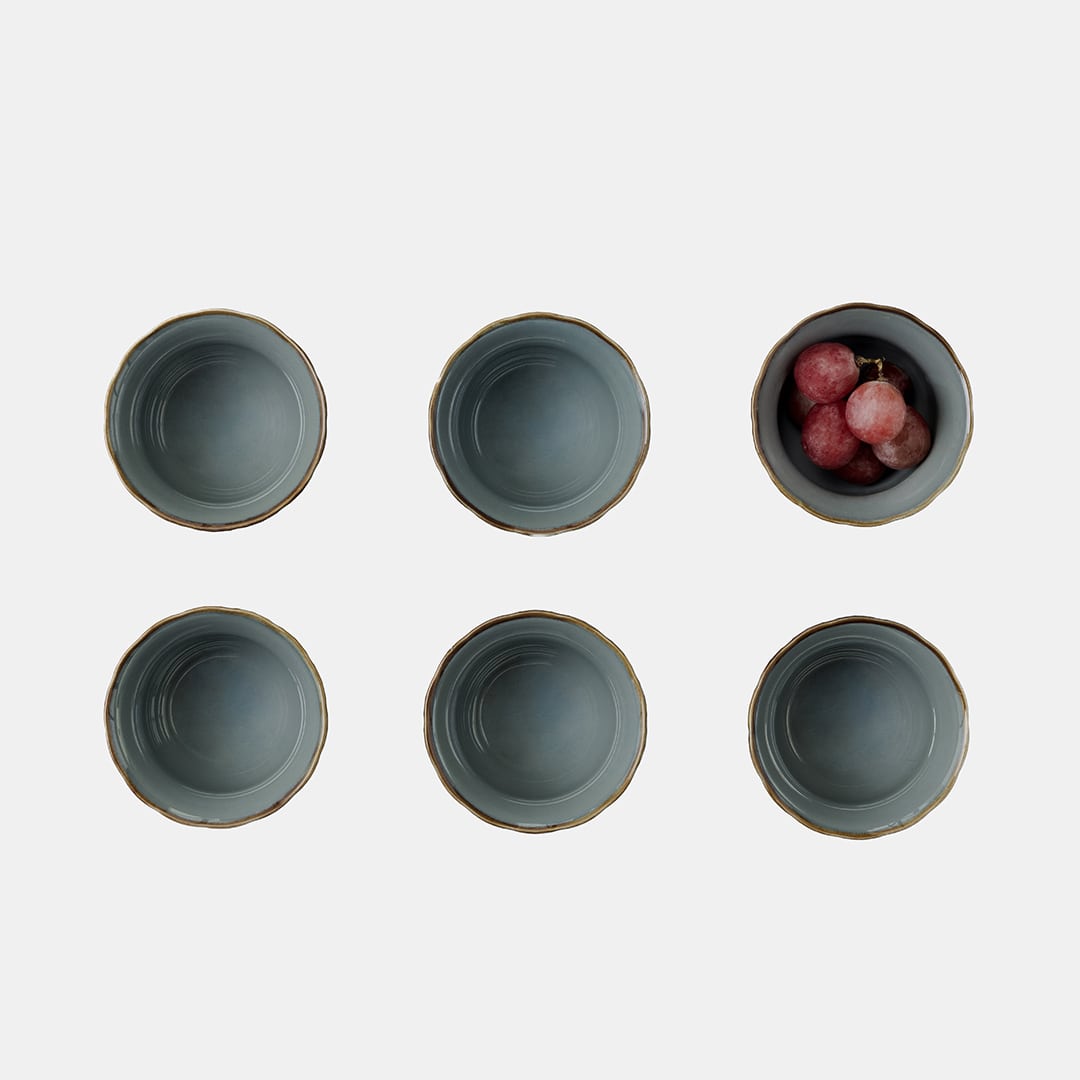 Teal Ice Cream Cup - Set of 6