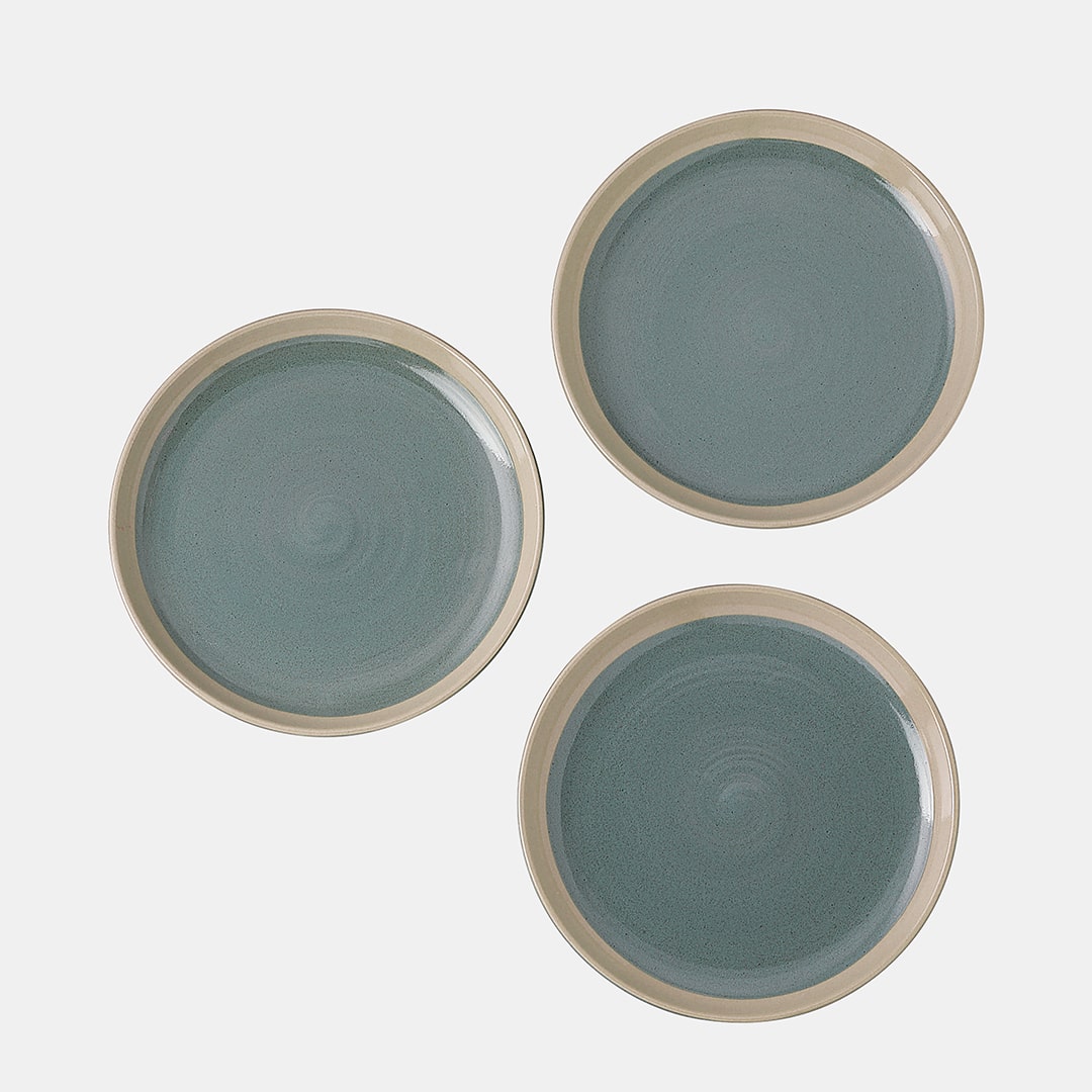 Moss Quarter Plate - Set of 3