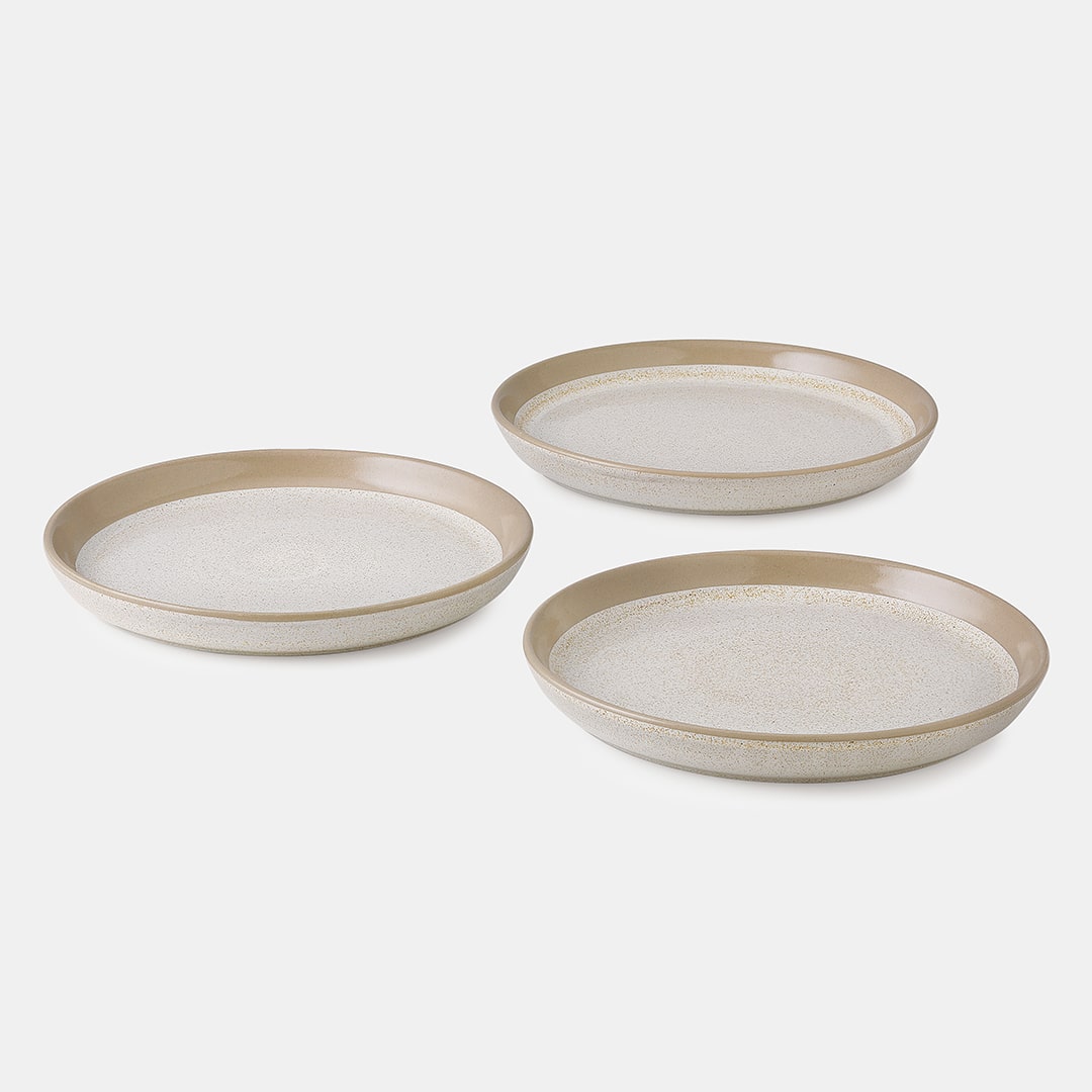 Fossil Dessert Plate - Set of 3