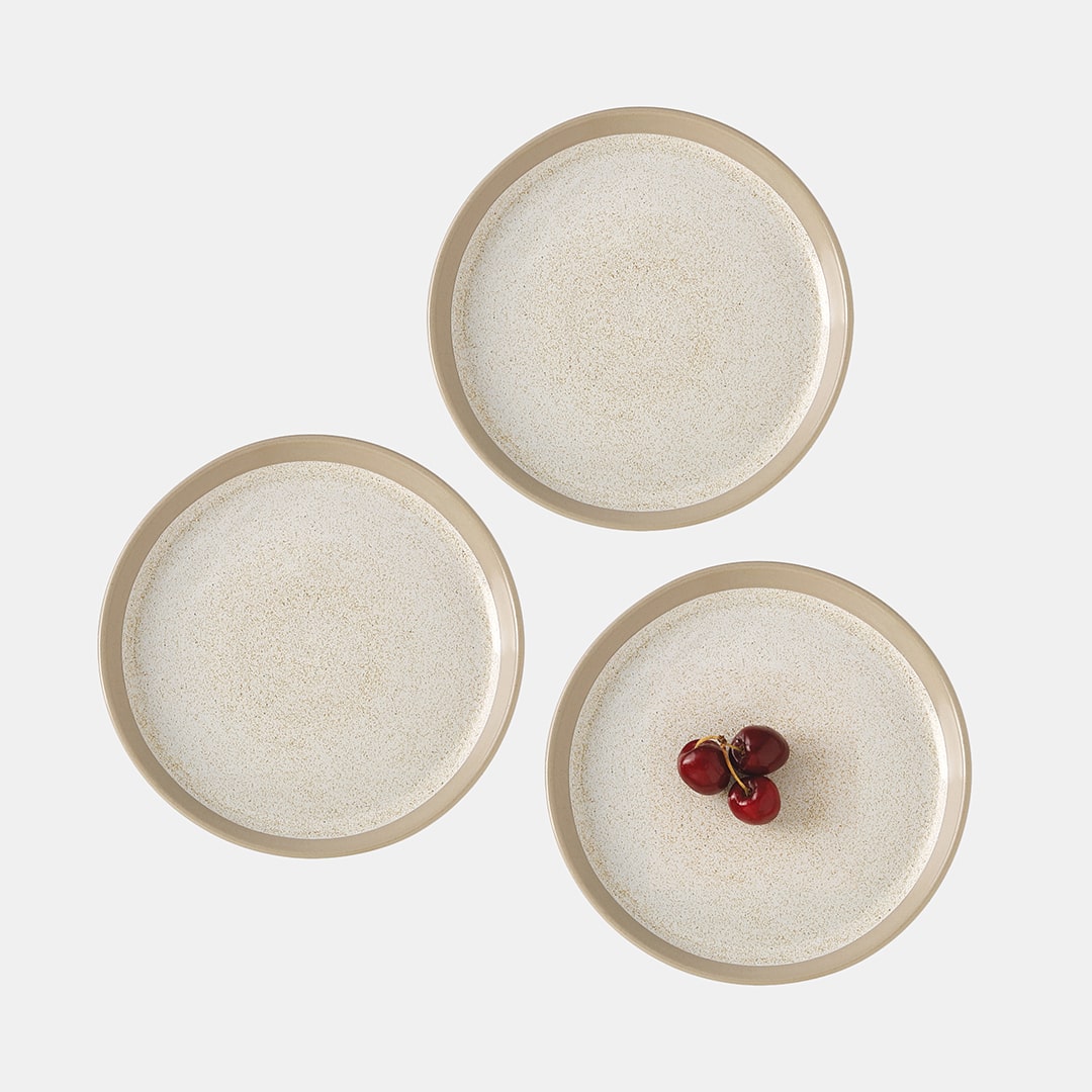Fossil Dessert Plate - Set of 3