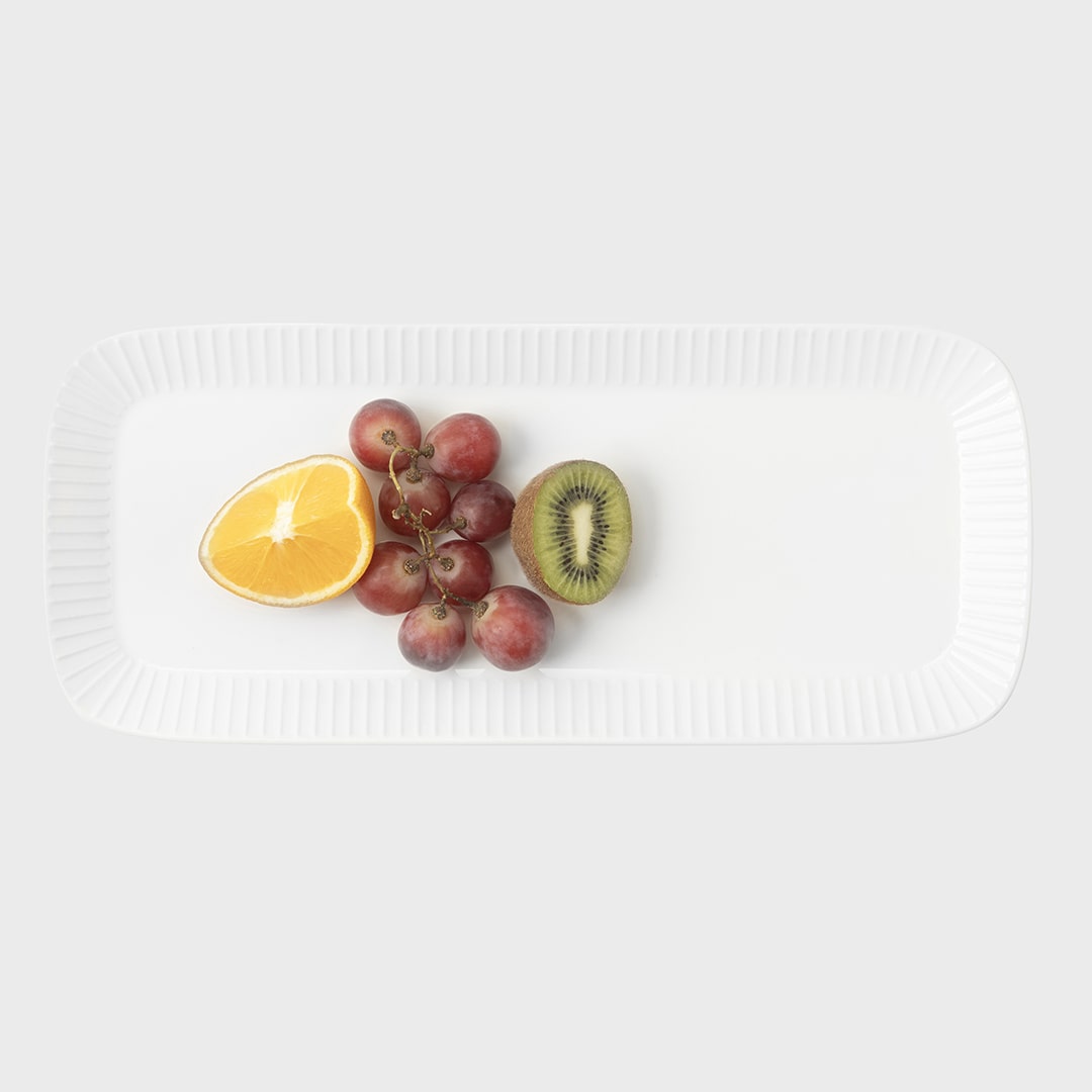 White Rectangle Platter 16