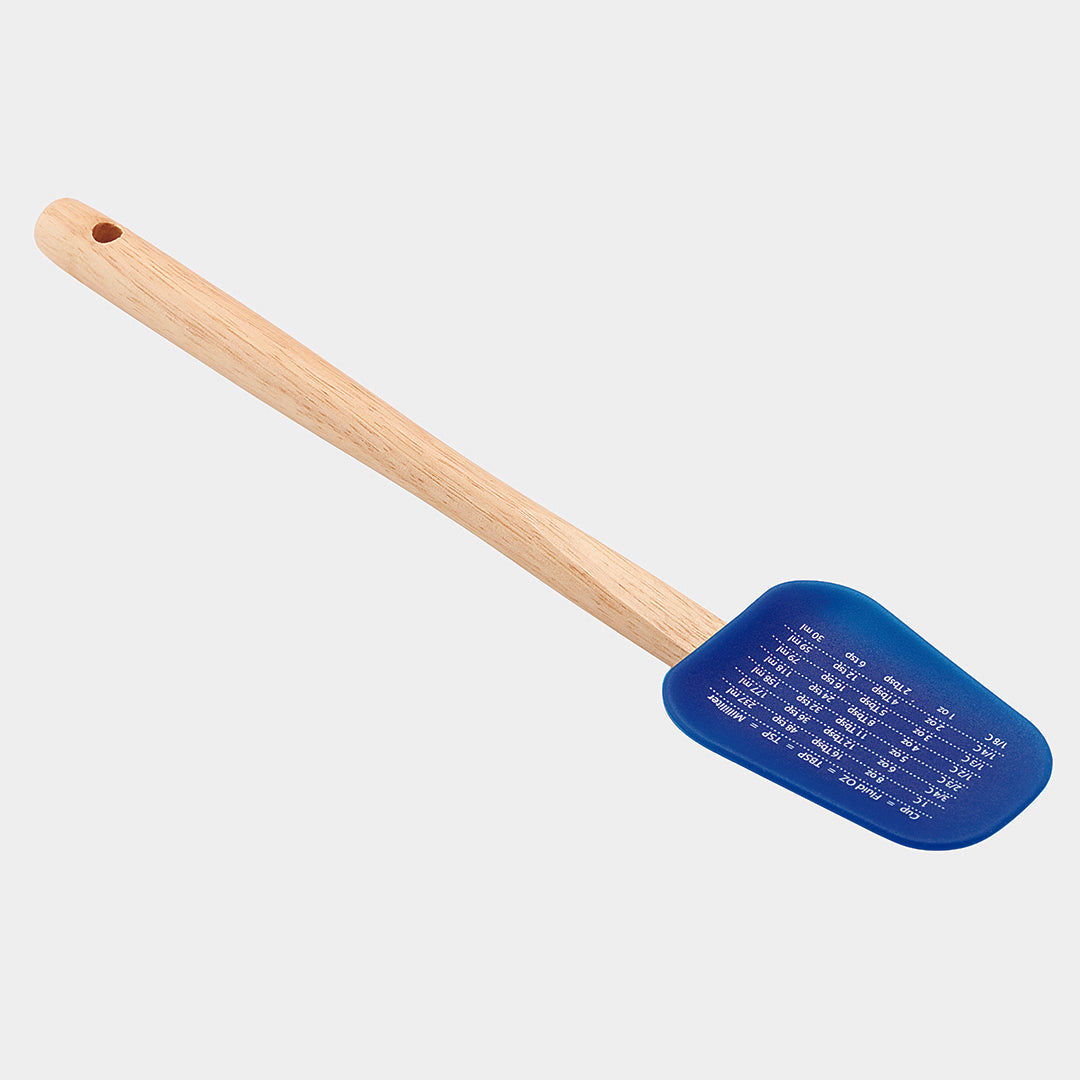 Silicone Cupped Spatula (Wooden Handle)
