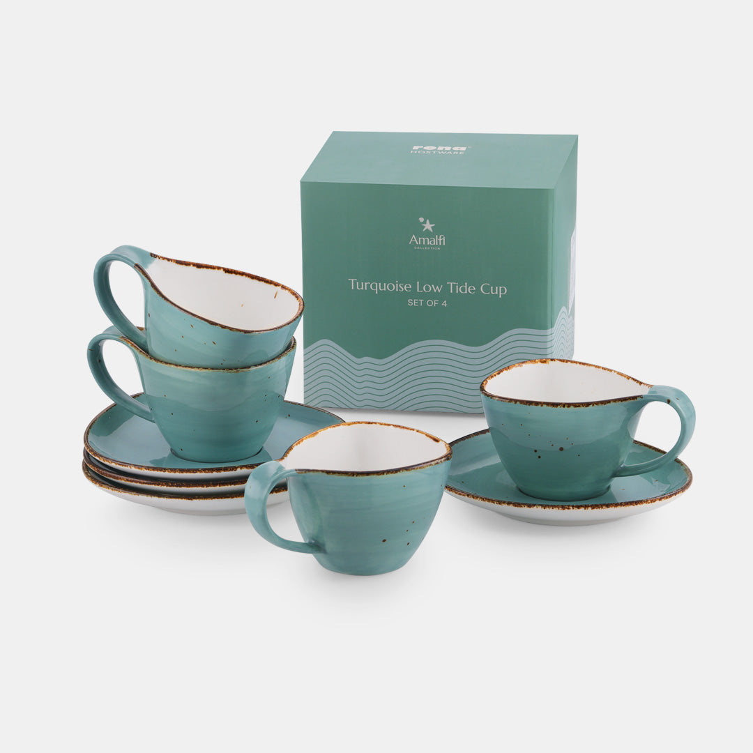 Low Tide Cup Turquoise - Set of 4